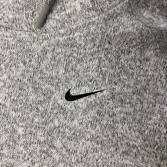 Nike Hoodie Sweatshirt Womens XS Gray Pullover Hypernatural Therma Fit Thumbhole - Picture 6 of 12